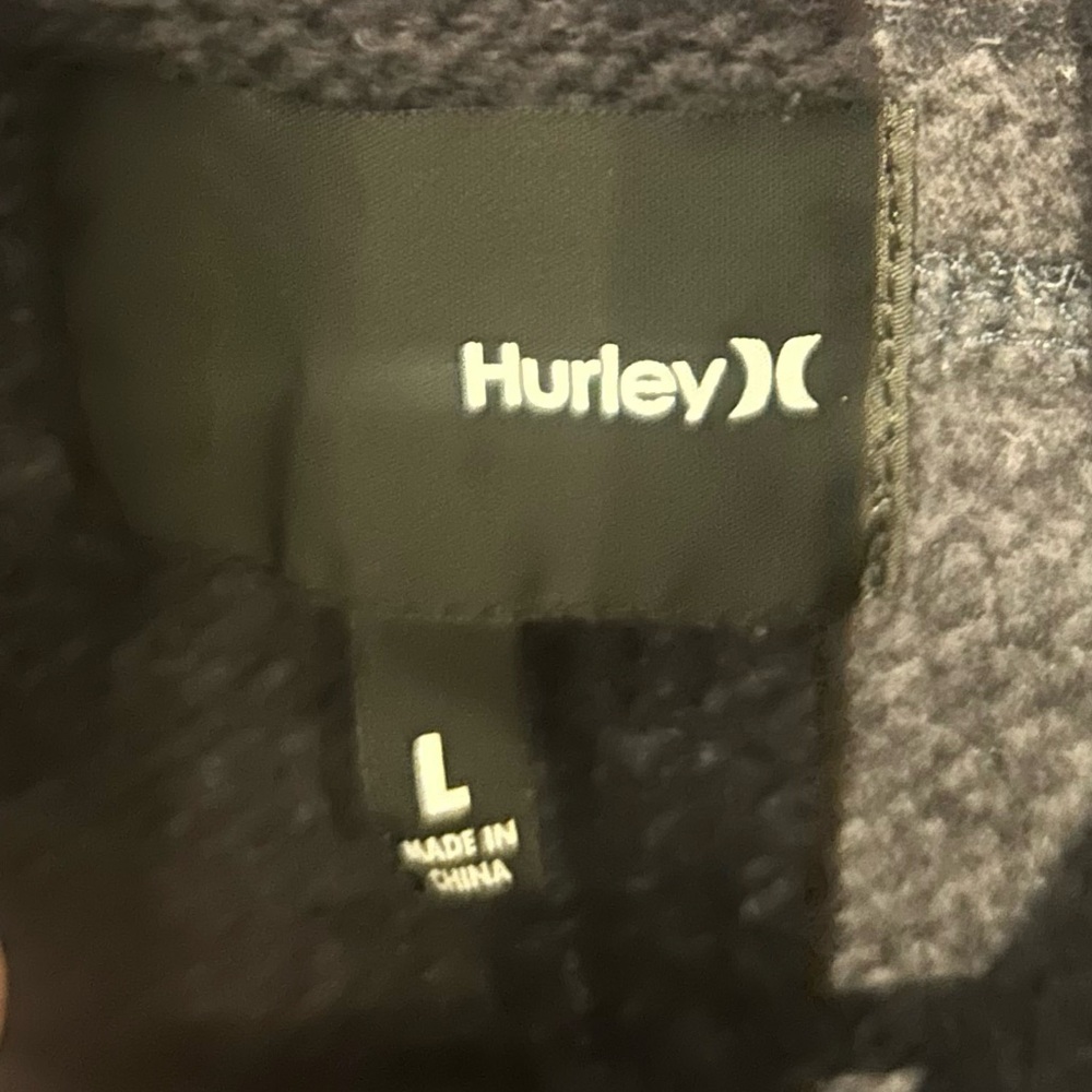 Hurley Navy Plaid Hooded Utility Jacket - Picture 5 of 6